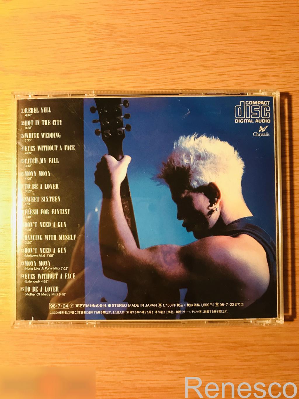 (CD) Billy Idol ?– Idol Songs - 15 Of The Best (Japan) (1996) 1