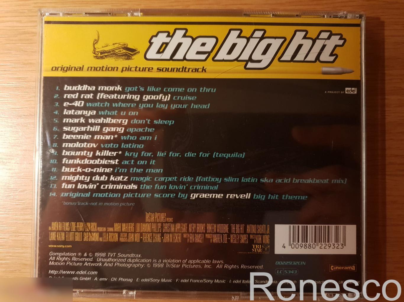 (CD) Various ?– The Big Hit (Original Motion Picture Soundtrack) (1998) (Germany 1