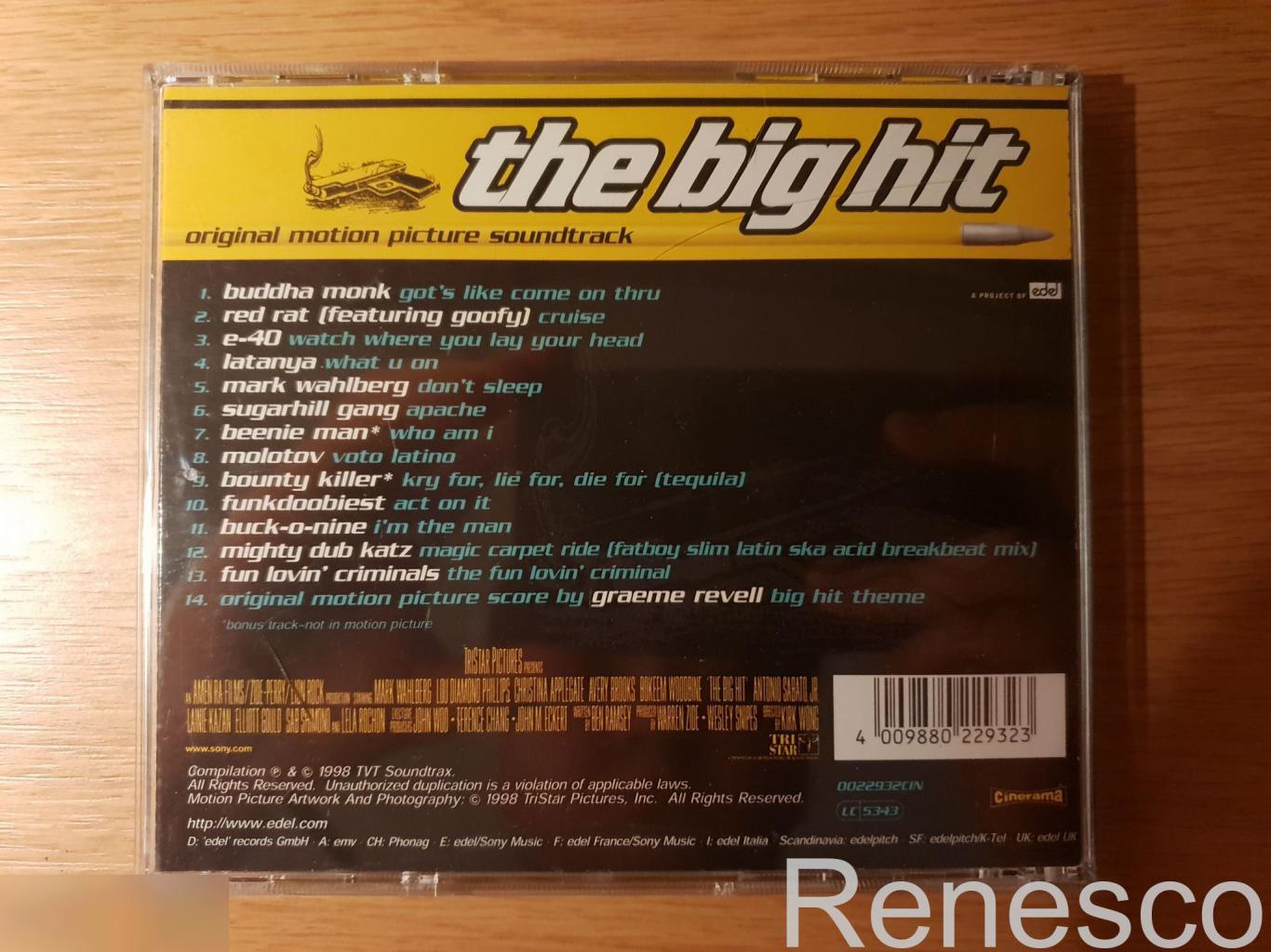(CD) Various ?– The Big Hit (Original Motion Picture Soundtrack) (1998) (Germany 4