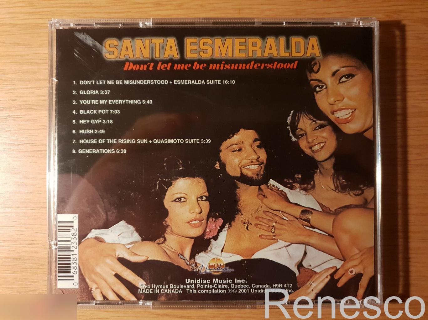 (CD) Santa Esmeralda ?– Don't Let Me Be Misunderstood (Canada) (2004) 1