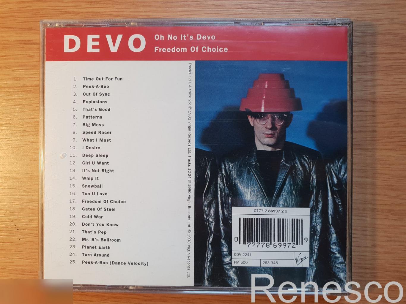 (CD) Devo ?– Oh No It's Devo / Freedom Of Choice (UK) (1993) 1