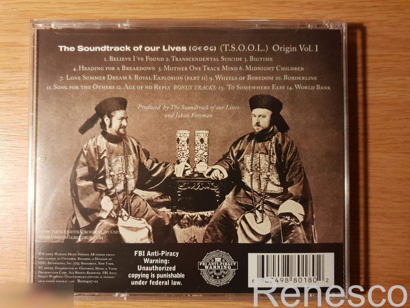 (CD) The Soundtrack Of Our Lives ?– Origin Vol. 1 (2005) (USA) 1