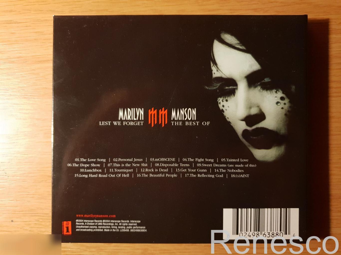 Marilyn Manson ?– Lest We Forget - The Best Of (2004) (Europe) (Deluxe Edition) 1