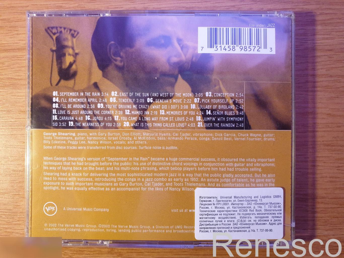 (CD) George Shearing ?– The Definitive George Shearing (Europe) (2002) 1