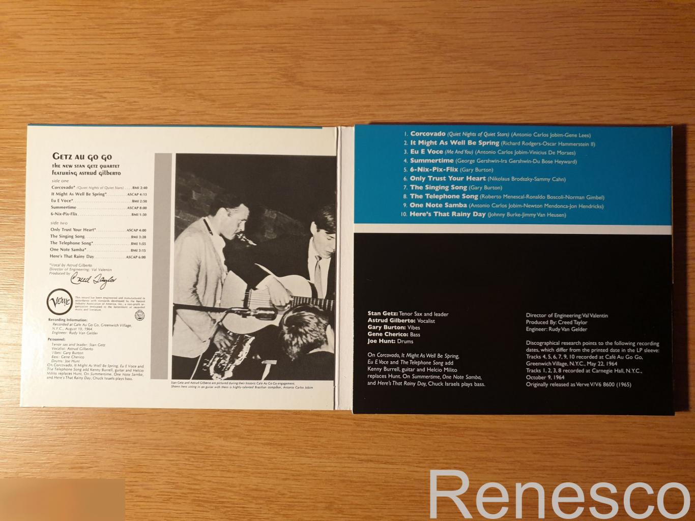 (CD) The New Stan Getz Quartet Featuring Astrud Gilberto ?– Getz Au Go Go (2007) 2