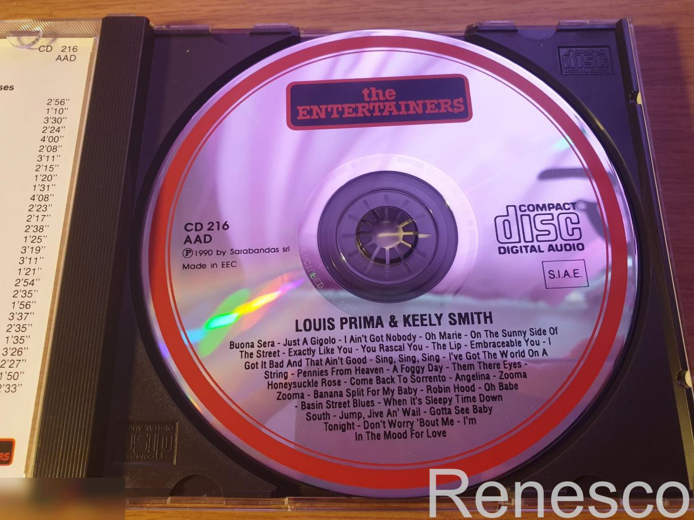 (CD) Louis Prima & Keely Smith With Sam Butera And The Witnesses ?– Buona Sera ( 4