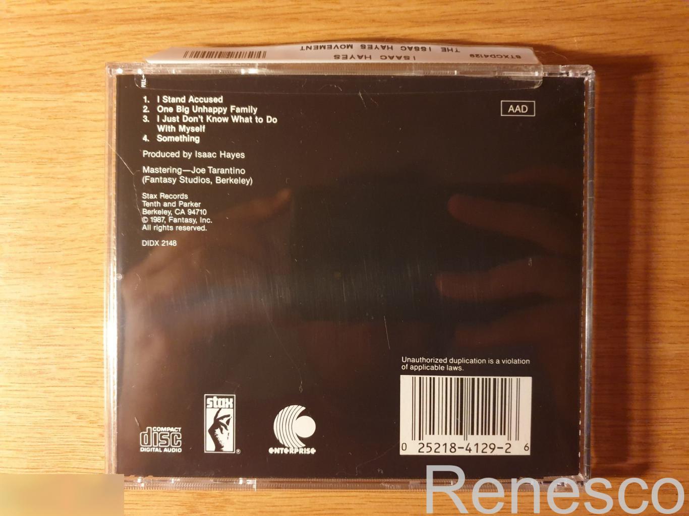 (CD) Isaac Hayes ?– The Isaac Hayes Movement (USA) (1991) 1