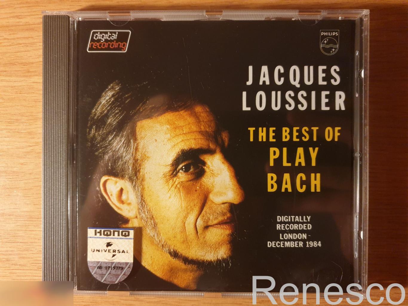 (CD) Jacques Loussier ?– The Best Of Play Bach (Germany) (1985)