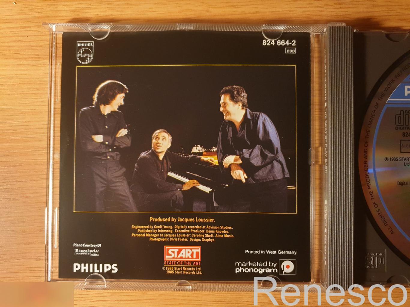 (CD) Jacques Loussier ?– The Best Of Play Bach (Germany) (1985) 3