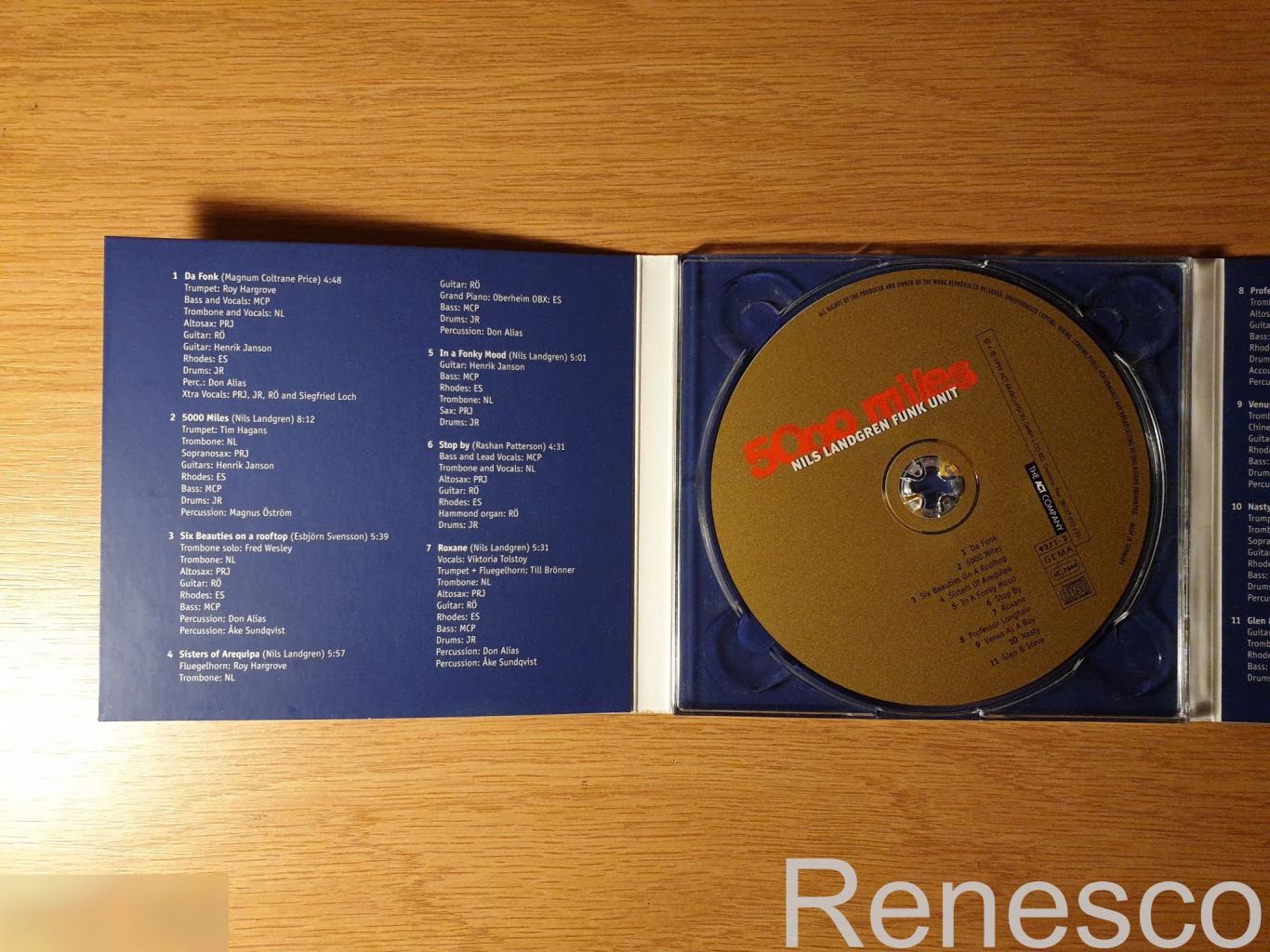 (CD) Nils Landgren Funk Unit ?– 5000 Miles (1999) (Germany) 3