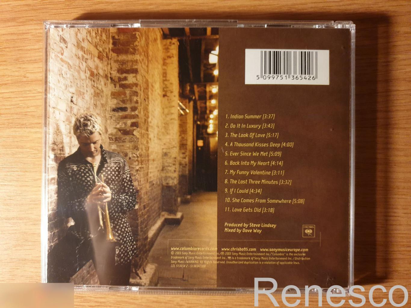 (CD) Chris Botti ?– A Thousand Kisses Deep (2003) (Europe) 1