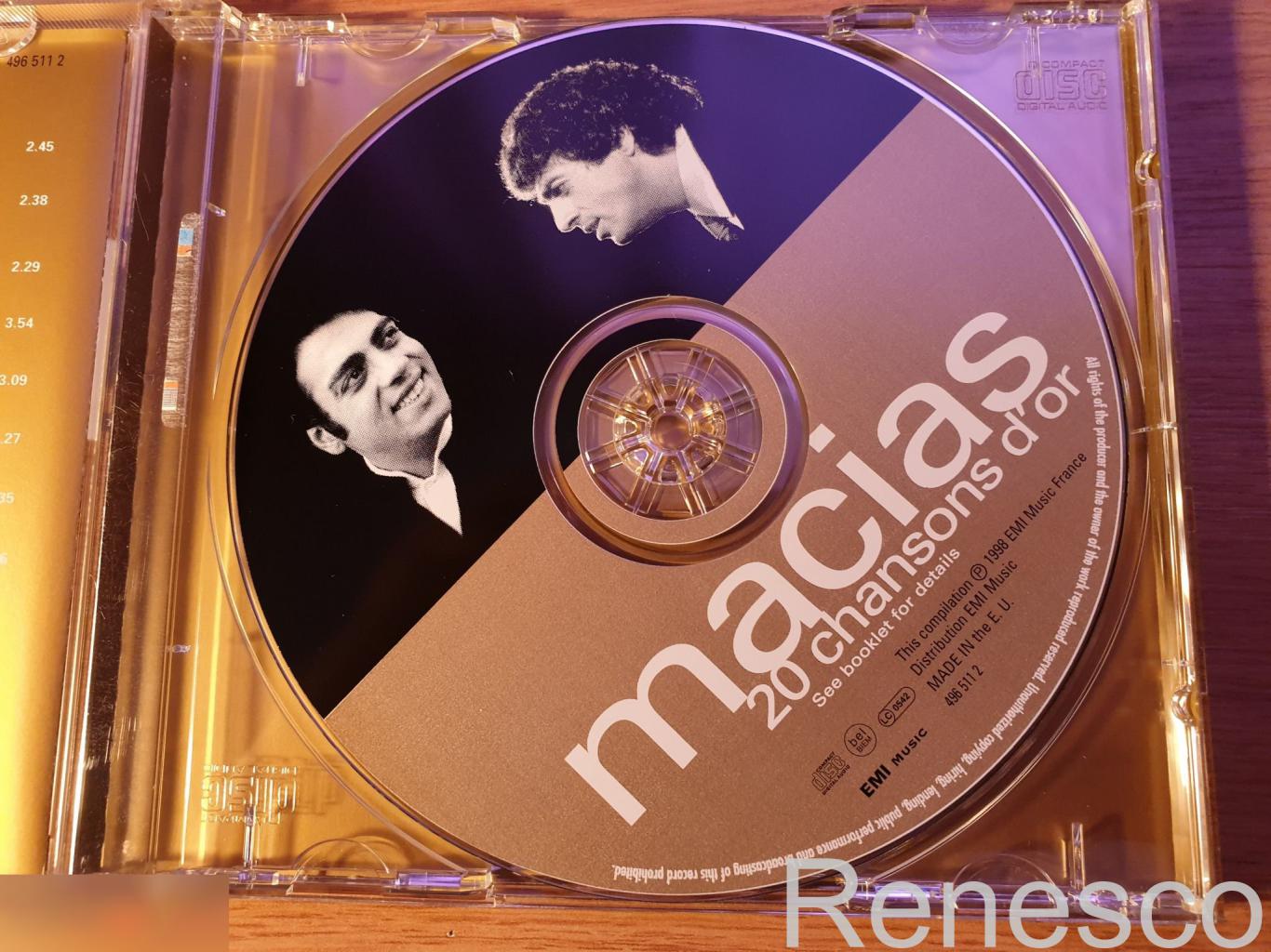 (CD) Enrico Macias ?– 20 Chansons D'Or (France) (1998) 4