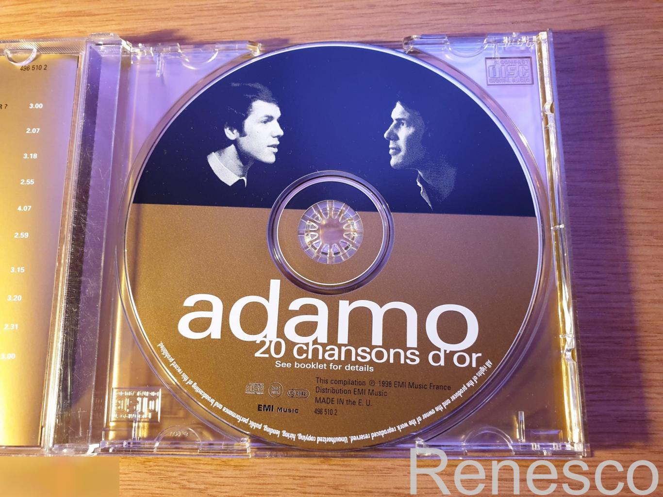 (CD) Adamo Salvatore ?– 20 Chansons D'or (France) (1998) 4
