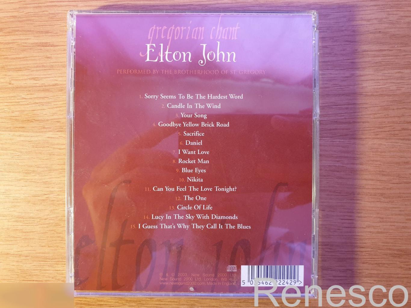 (CD) The Brotherhood Of St. Gregory ?– Gregorian Chant - Elton John (UK) (2003) 1