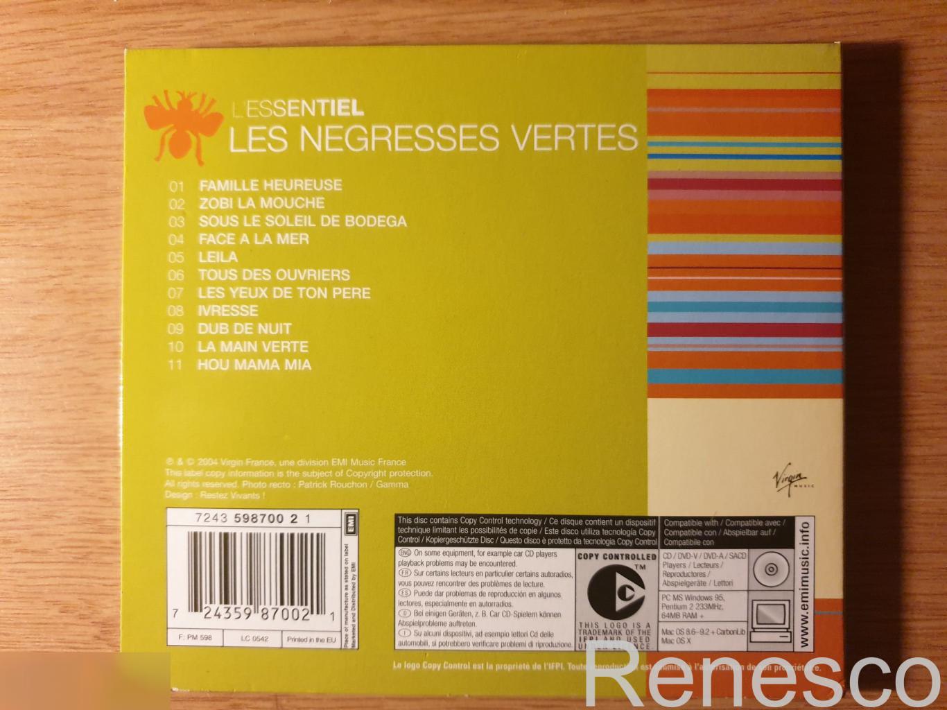 (CD) Les Negresses Vertes ?– L'essentiel (Europe) (2004) 1