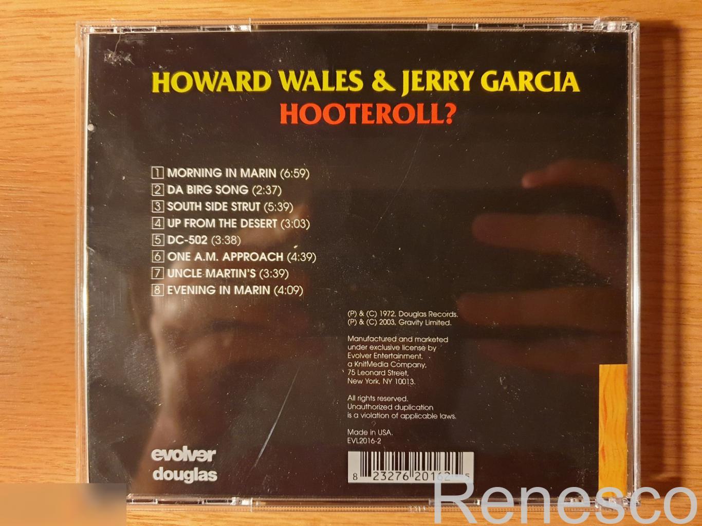 (CD) Jerry Garcia & Howard Wales ?– Hooteroll? (USA) (2003) 1