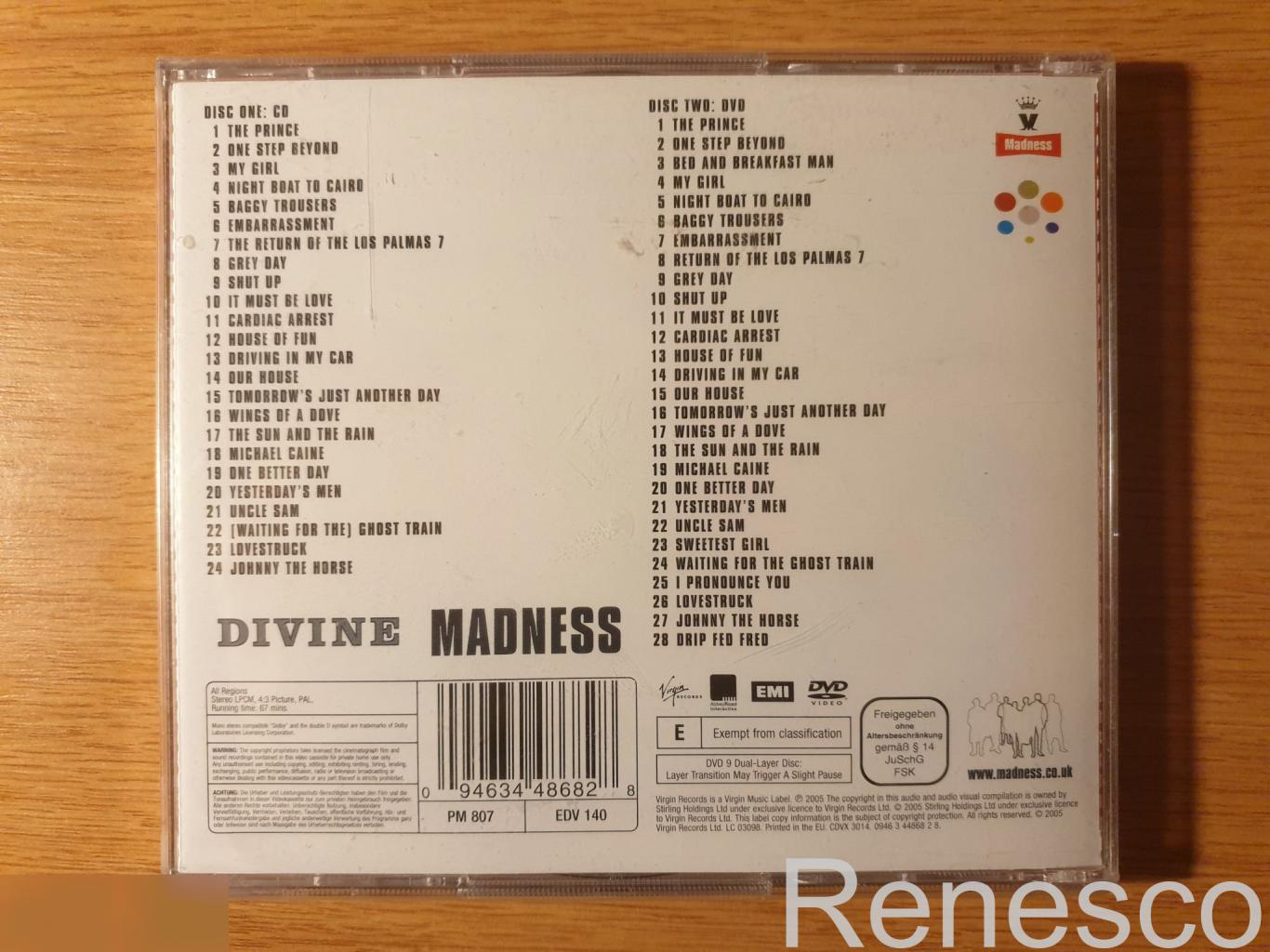 (CD+DVD) Madness ?– Divine Madness (UK) (2005) (Запечатанный) 1