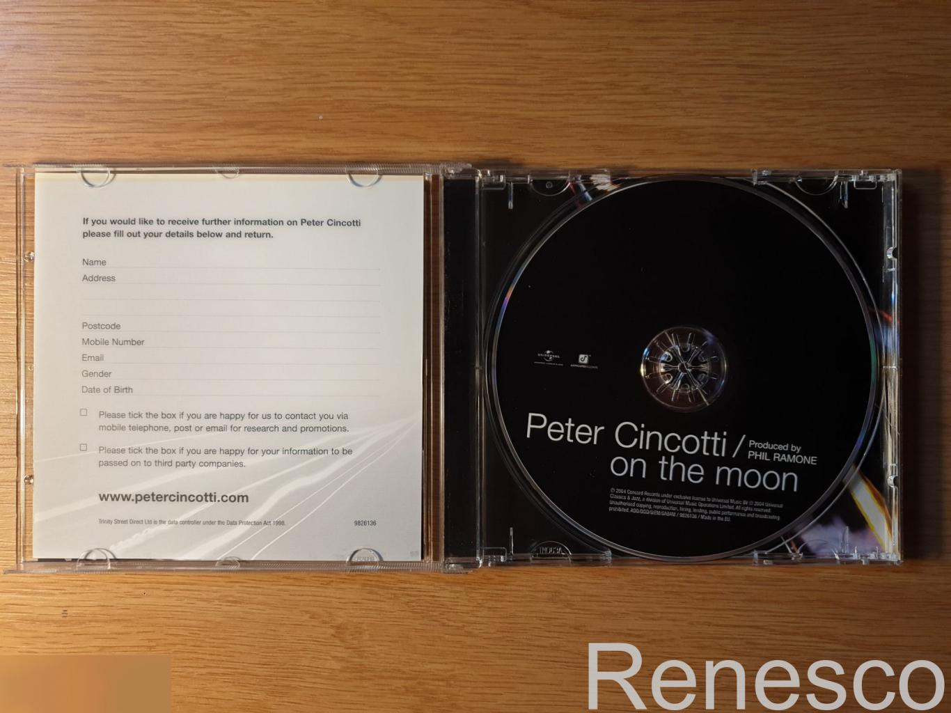 (CD) Peter Cincotti ?– On The Moon (2004) (Europe) 2