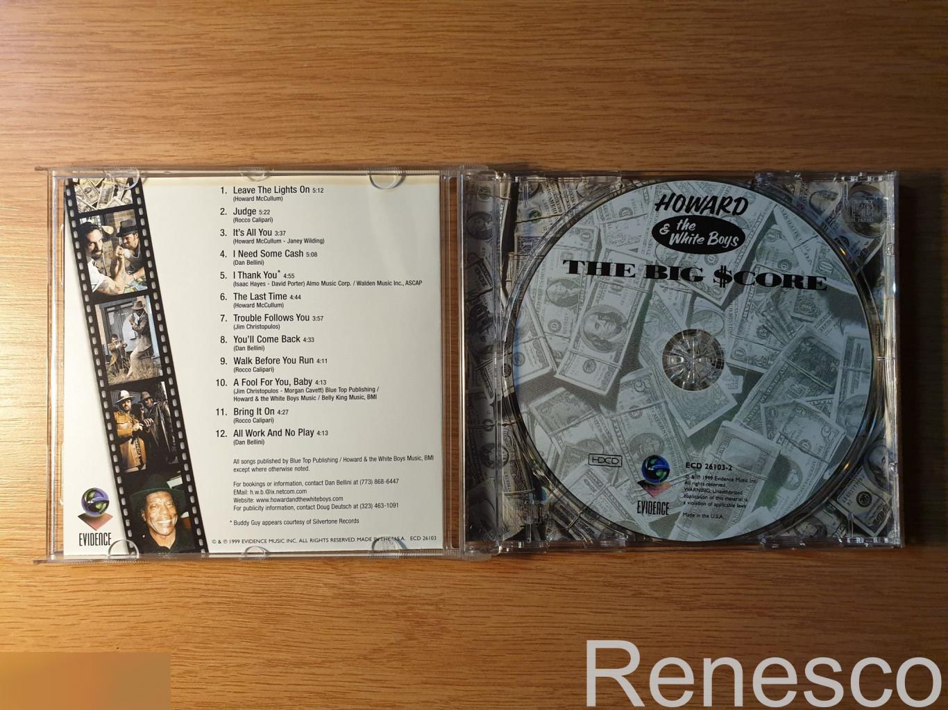 (CD) Howard & The White Boys ?– The Big Score (USA) (1999) 2