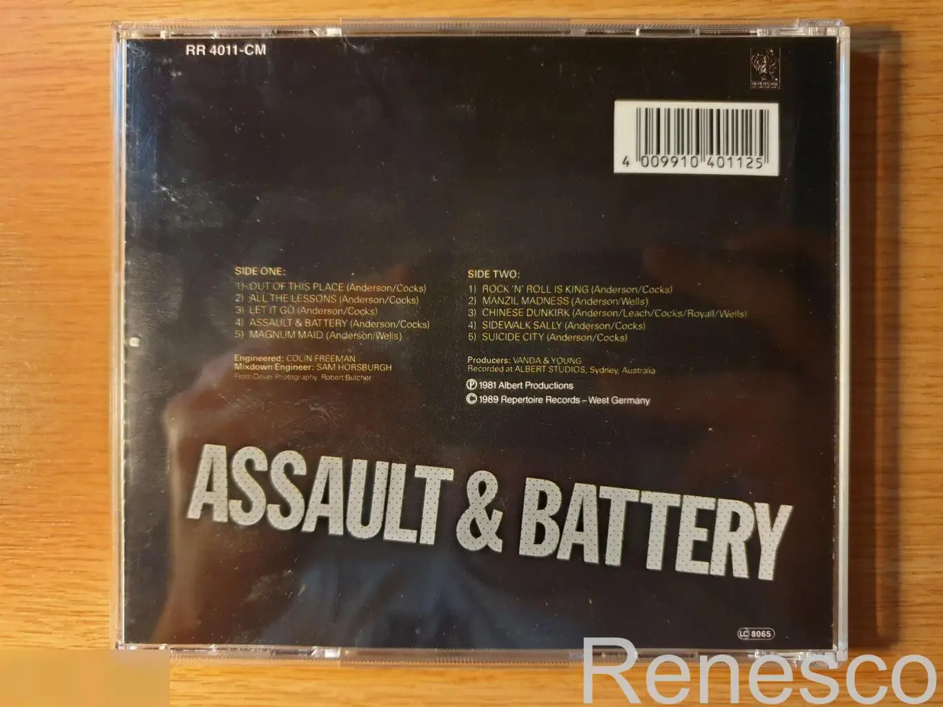 (CD) Rose Tattoo ?– Assault & Battery (Germany) (1989) 1