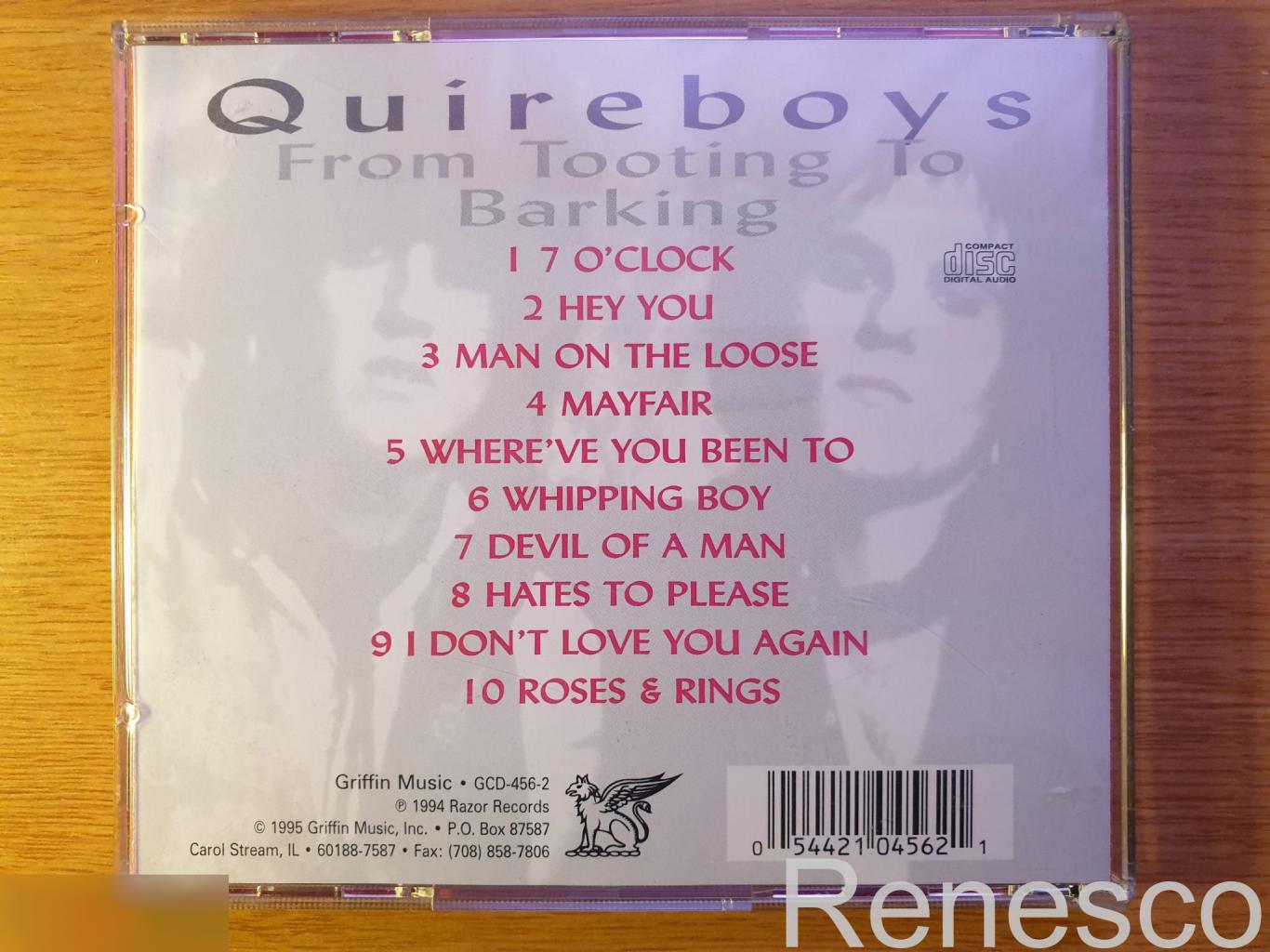 (CD) The Quireboys ?– From Tooting To Barking (USA) (1995) 1