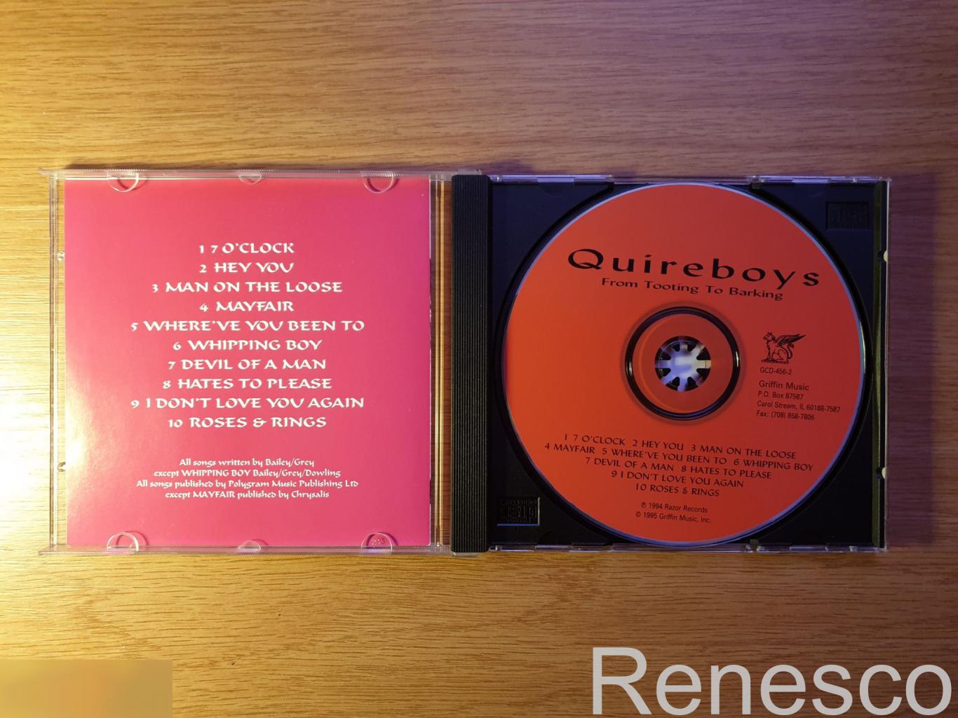 (CD) The Quireboys ?– From Tooting To Barking (USA) (1995) 2