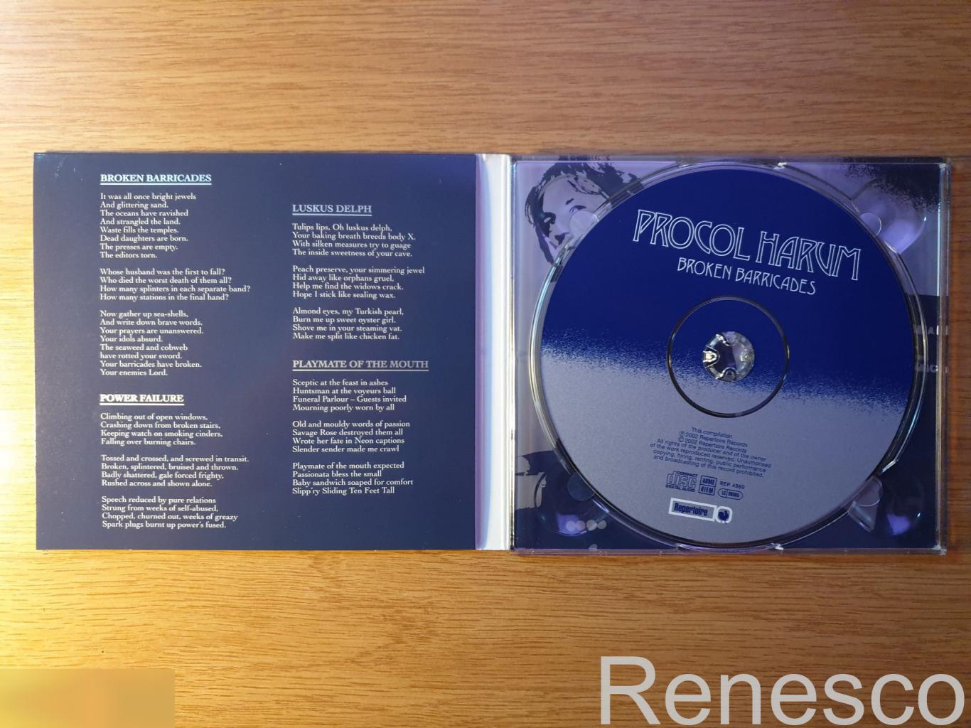 (CD) Procol Harum ?– Broken Barricades (Germany) (2002) (Limited Edition) (Remas 2