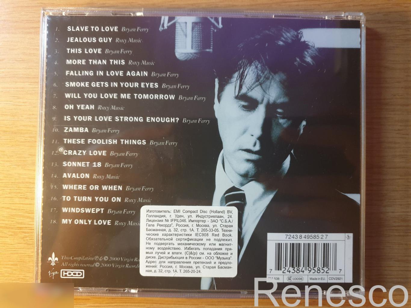 (HDCD) Bryan Ferry ?– Slave To Love The Best Of The Ballads (Europe) (2000) 1