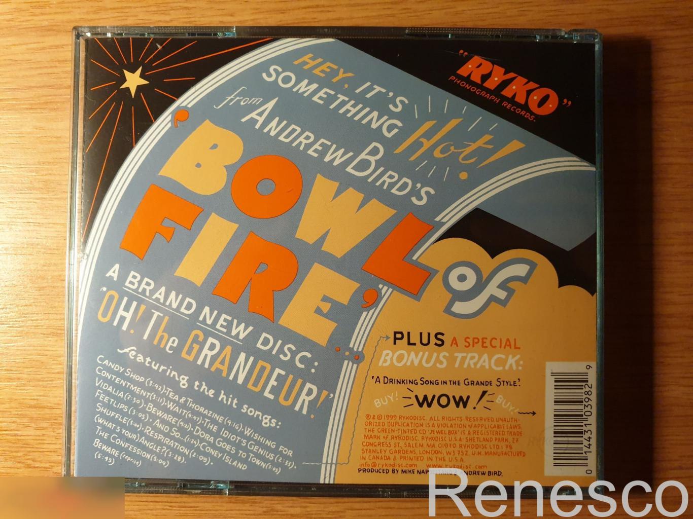 (CD) Andrew Bird's Bowl Of Fire ?– Oh! The Grandeur (USA) (1999) 1