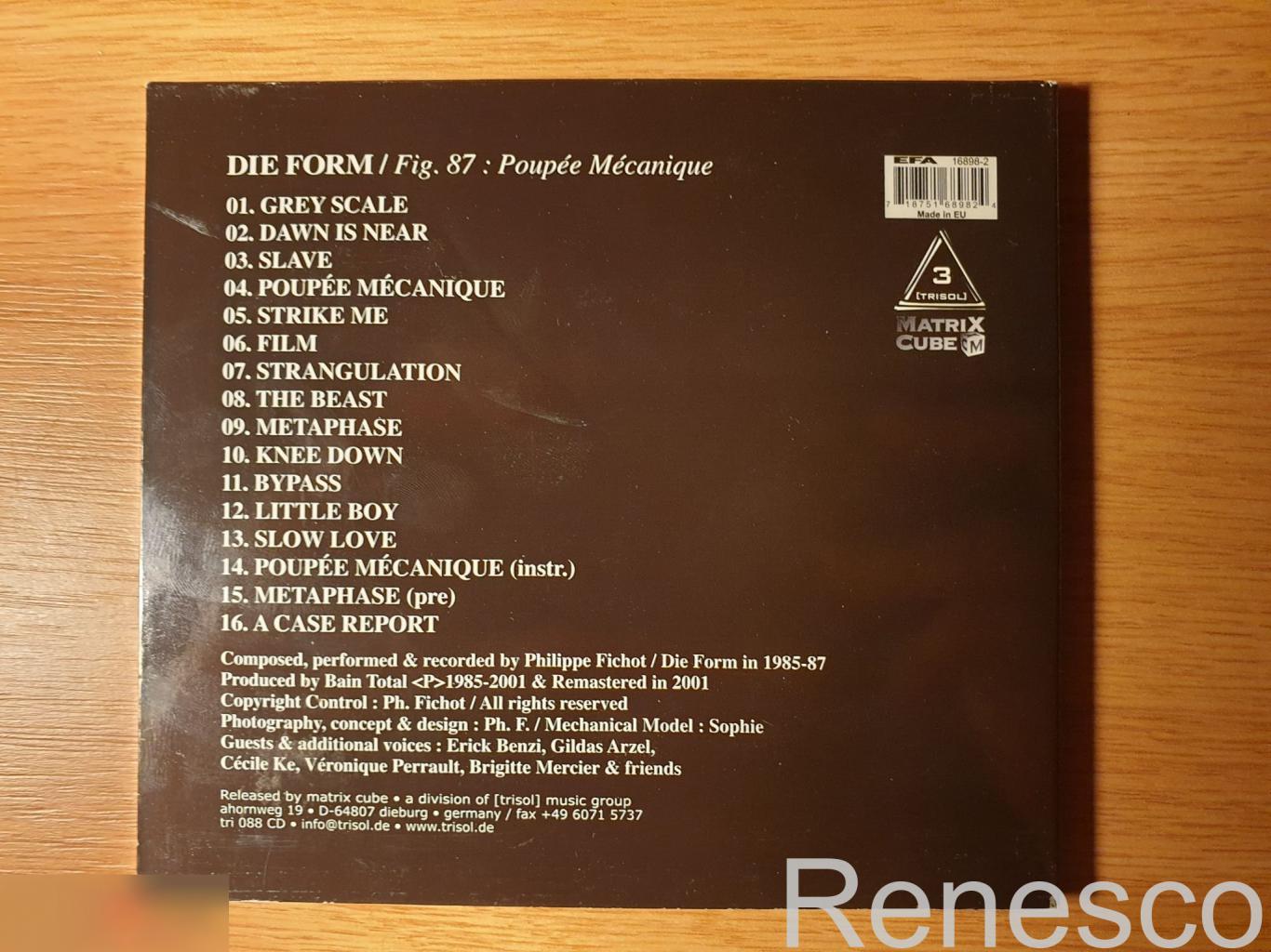 (CD) Die Form ?– Poupee Mecanique (2001) (Germany) 1