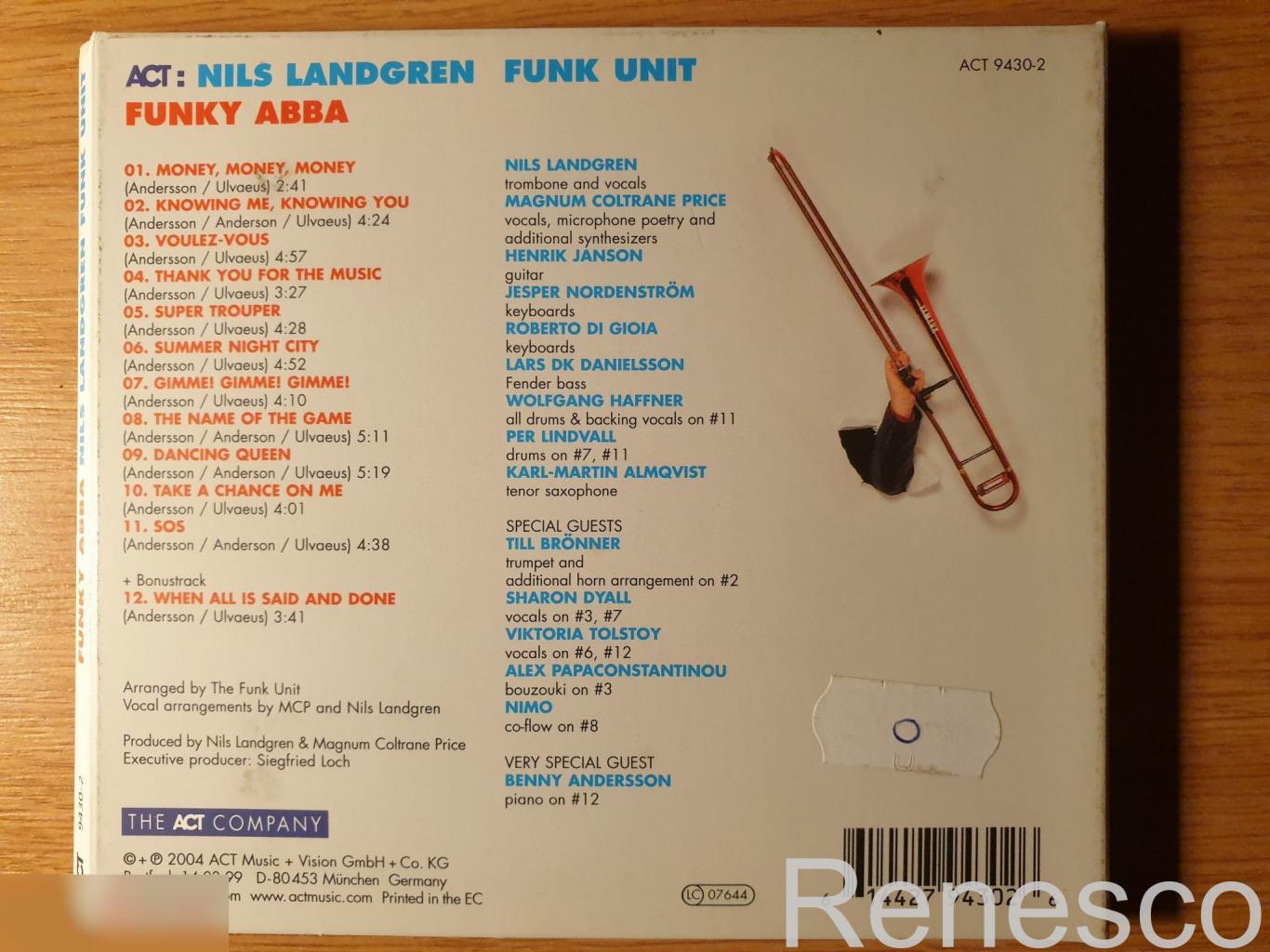 (CD) Nils Landgren Funk Unit ?– Funky ABBA (2004) (Germany) 1