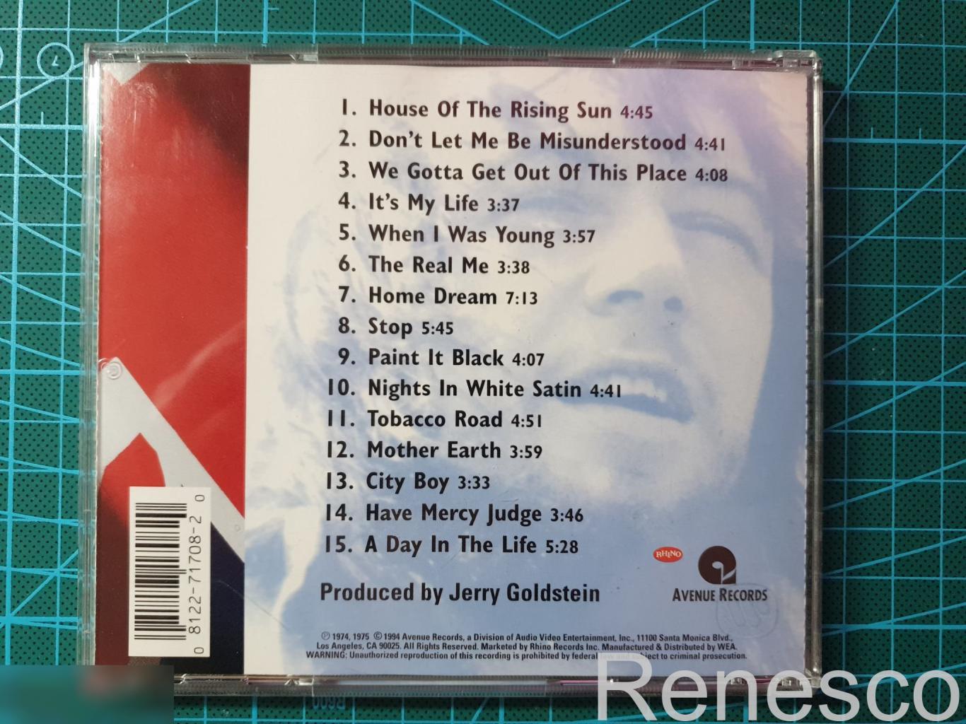 (CD) Eric Burdon ?– Eric Burdon Sings The Animals Greatest Hits (USA) (1994) 1