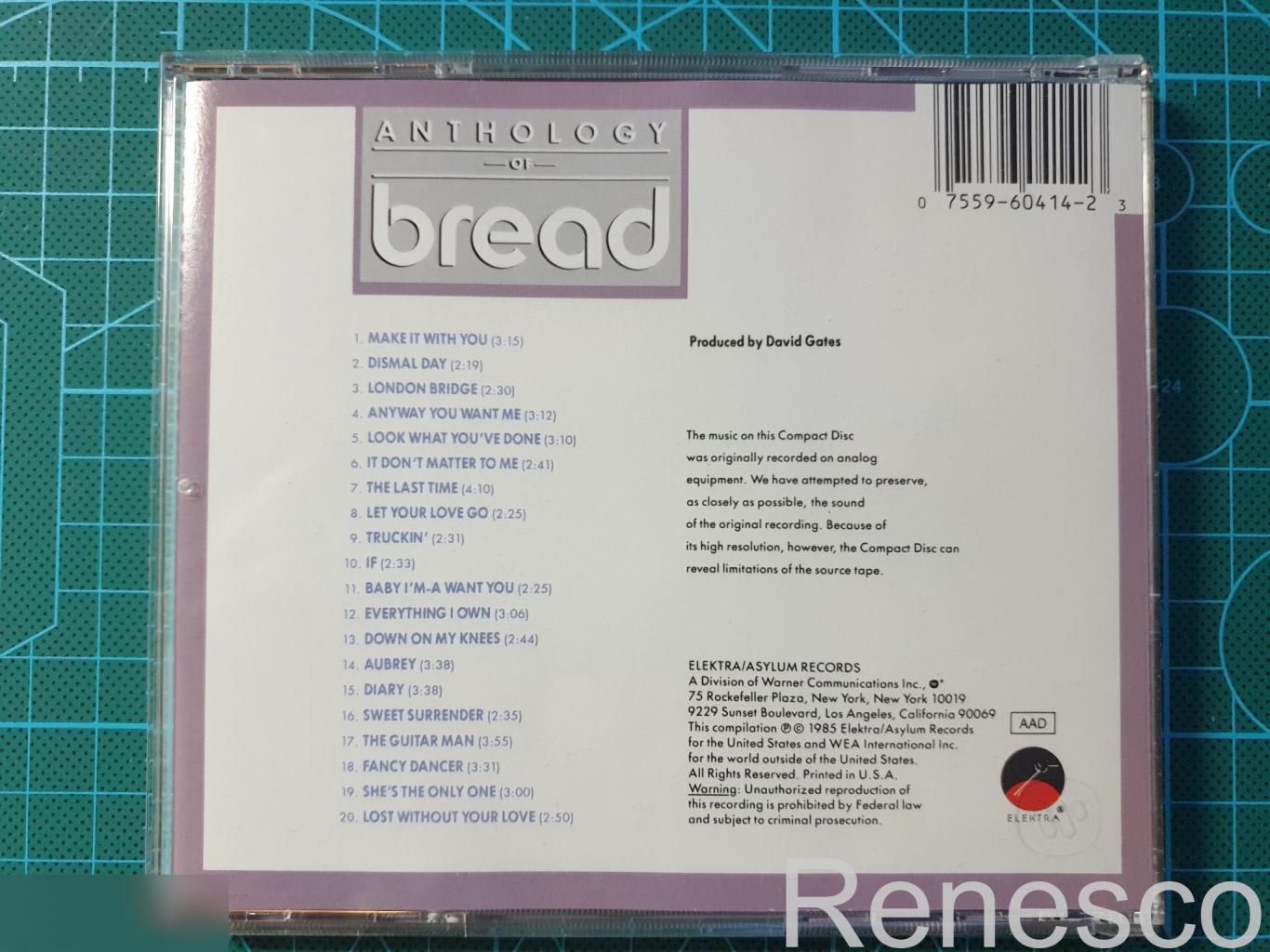 (CD) Bread ?– Anthology Of Bread (USA) (1999) 1