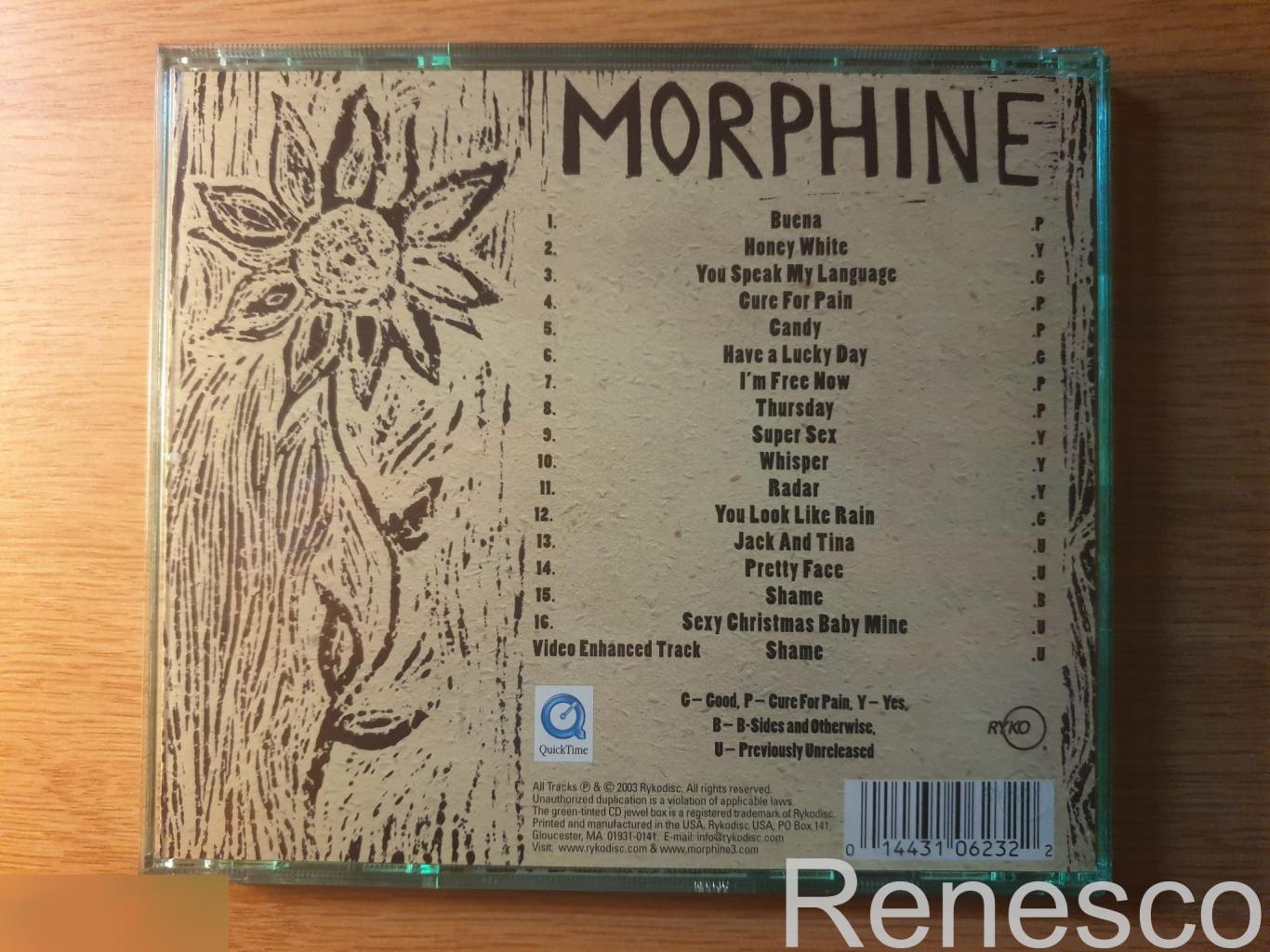 (CD) Morphine ?– The Best Of Morphine 1992 - 1995 (USA) (2003) 1