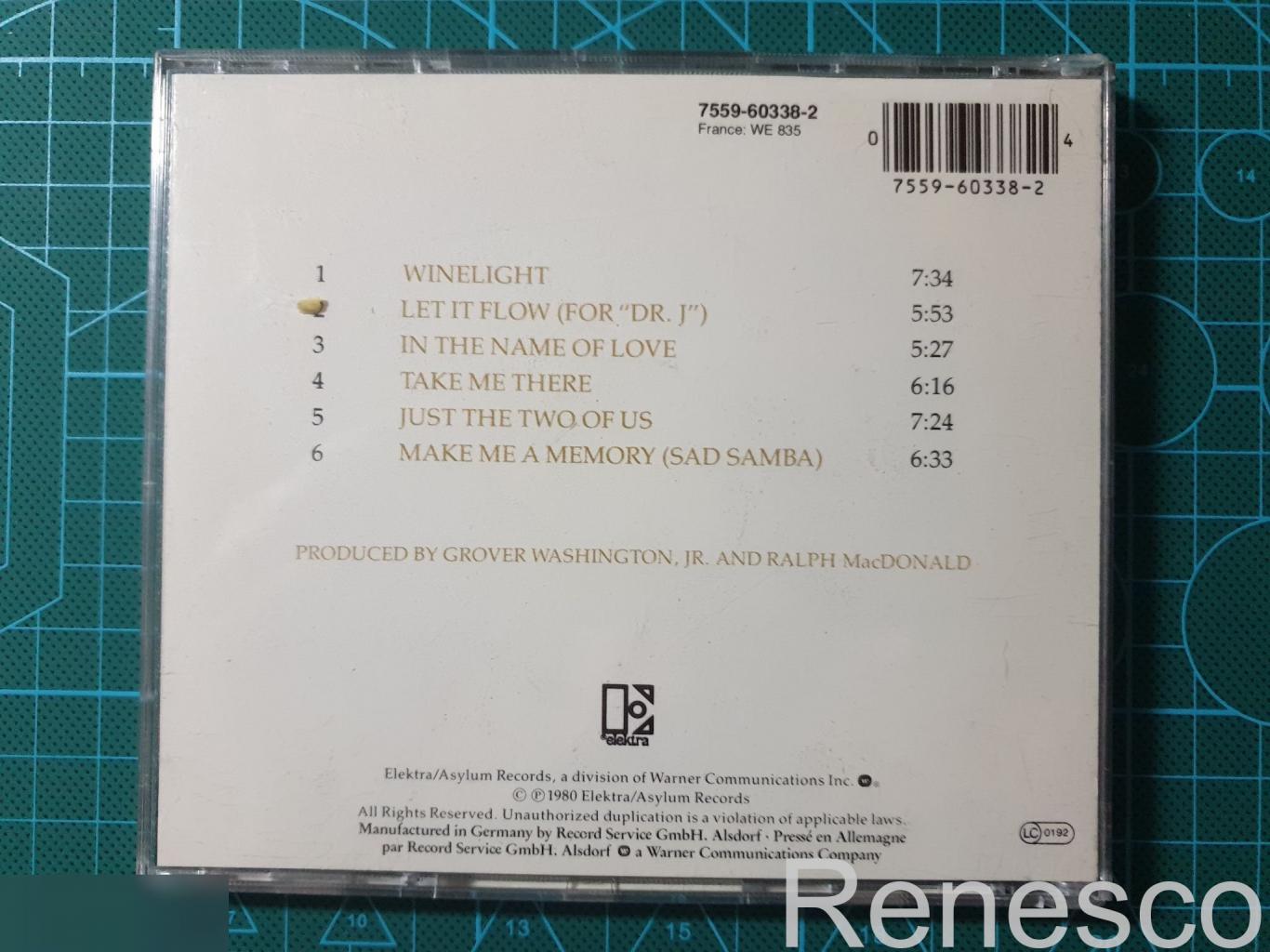 (CD) Grover Washington, Jr. ?– Winelight (Germany) 1
