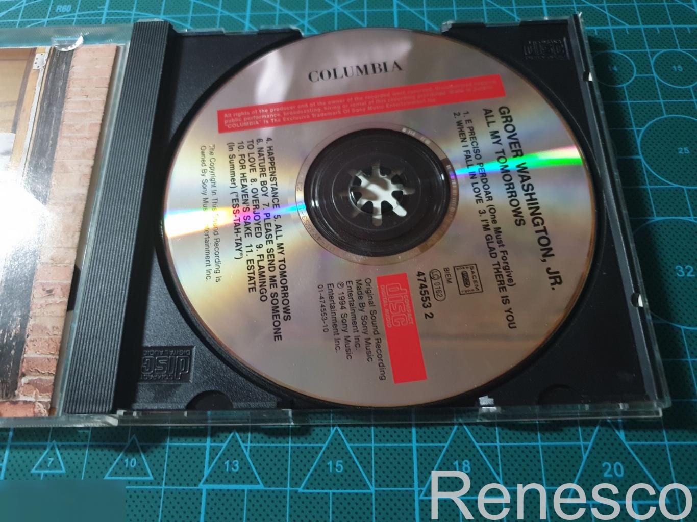 (CD) Grover Washington, Jr. ?– All My Tomorrows (Austria) (1995) 5