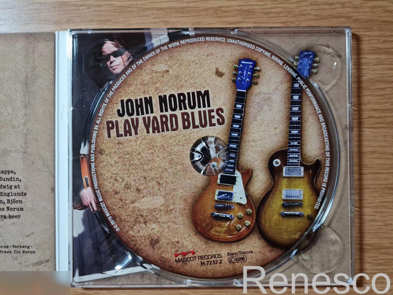 (CD) John Norum ?– Play Yard Blues (Europe) (2010) (Digipak) 4
