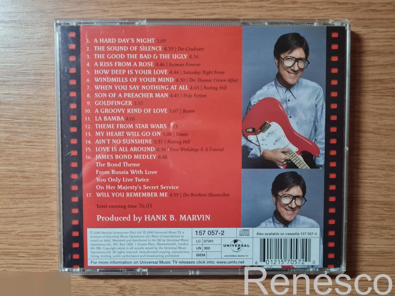 (CD) Hank Marvin ?– Marvin At The Movies (UK) (2000) 1