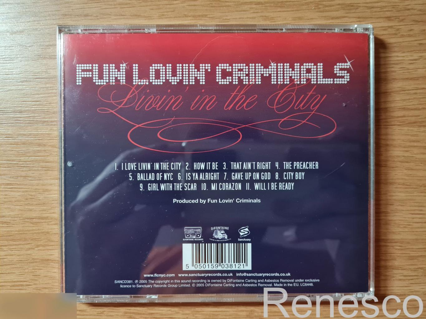 (CD) Fun Lovin' Criminals ?– Livin' In The City (UK) (2005) 1