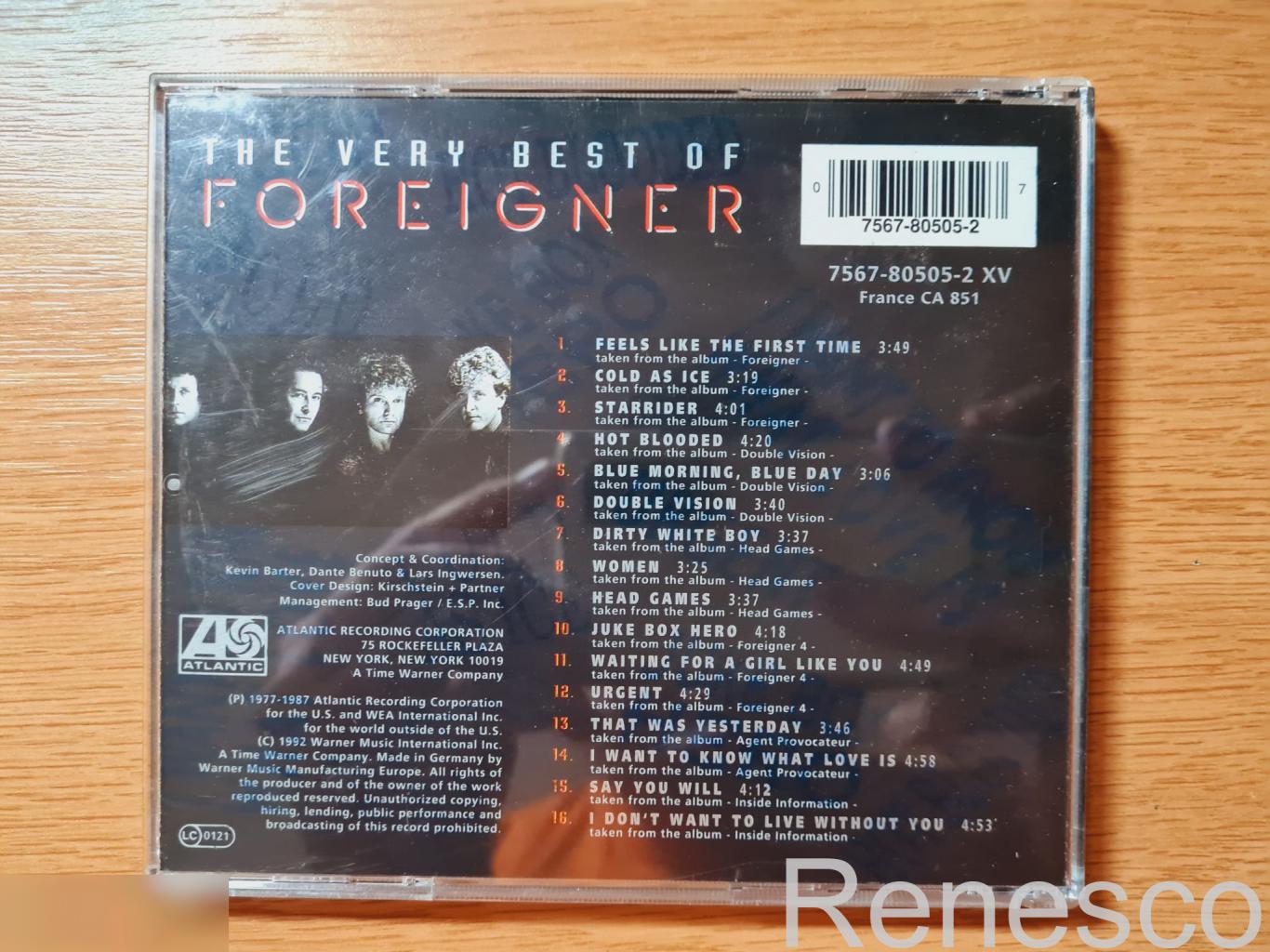 Foreigner ?– The Very Best Of Foreigner (1992) (Germany) 1