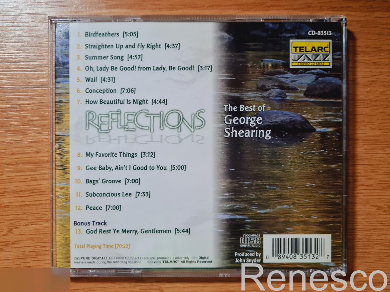 George Shearing ?– Reflections - The Best Of George Shearing (1992-1998) (USA) ( 1