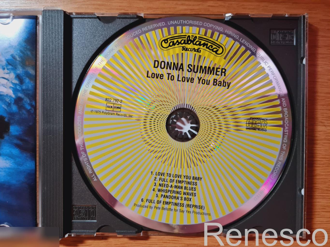 Donna Summer ?– Love To Love You Baby (Germany) (1992) (Reissue) 4