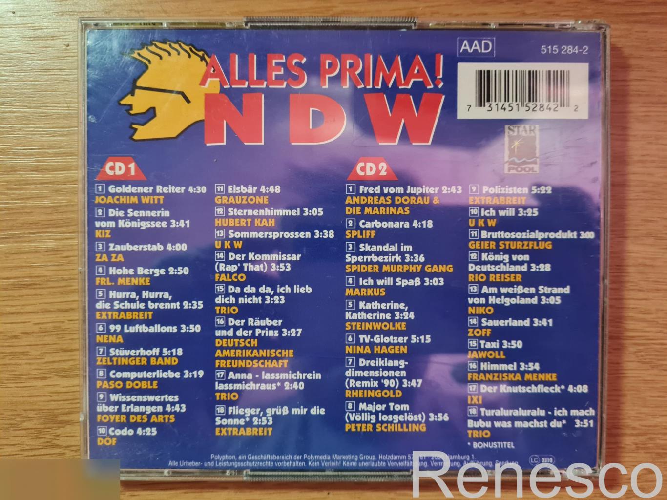 Various ?– Alles Prima! NDW (Germany) (Reissue) 1