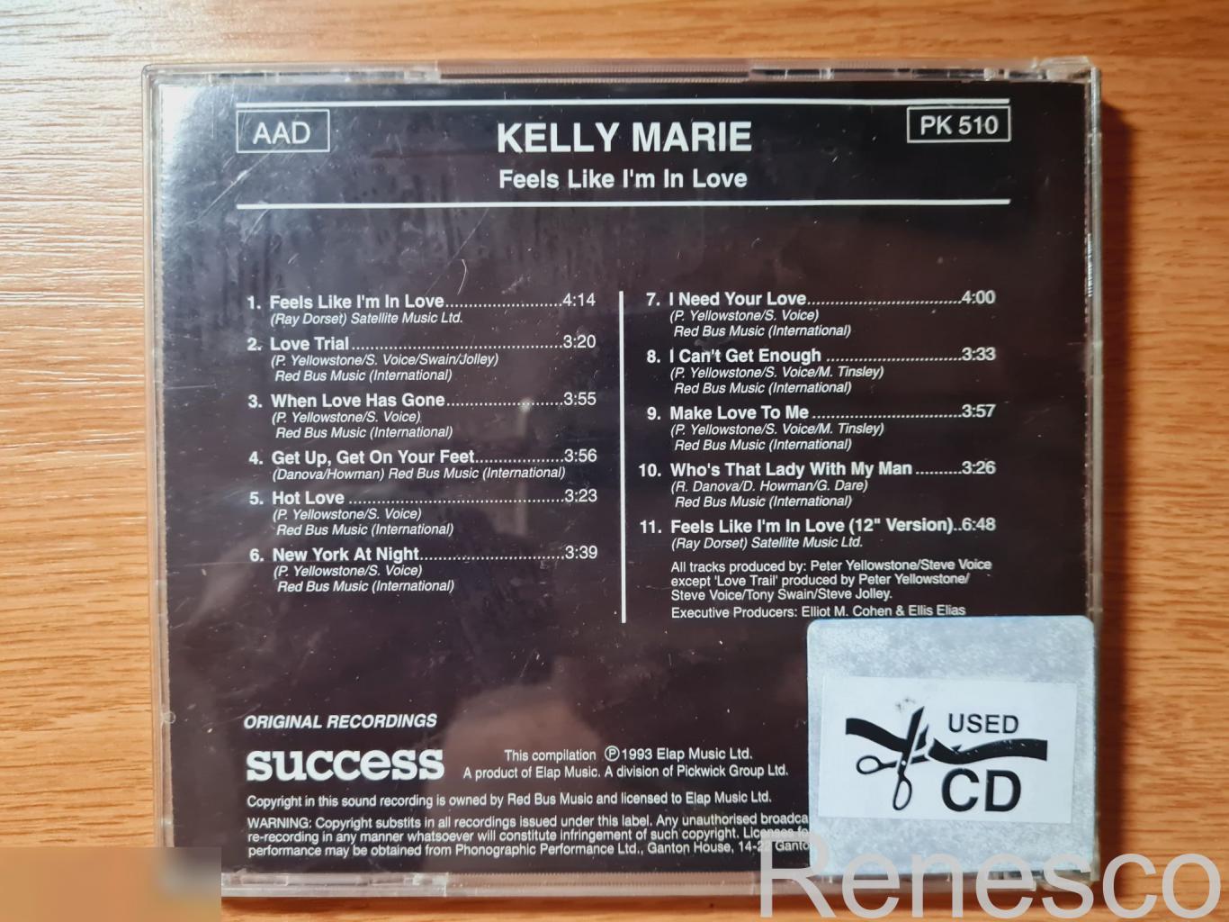 Kelly Marie ?– Feels Like I'm In Love - The Best Of Kelly Marie (1993) (Europe) 1