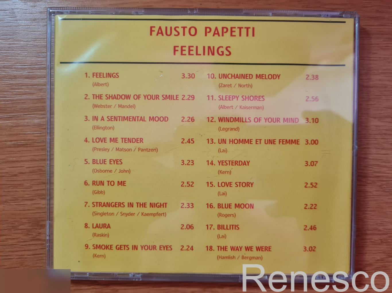 Fausto Papetti ?– Feelings (USA) (1995) (Unofficial Release) 1