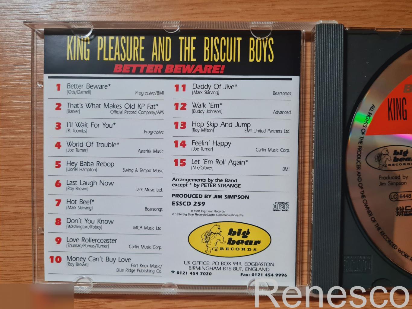 King Pleasure And The Biscuit Boys ?– Better Beware! (UK) (1994) 3