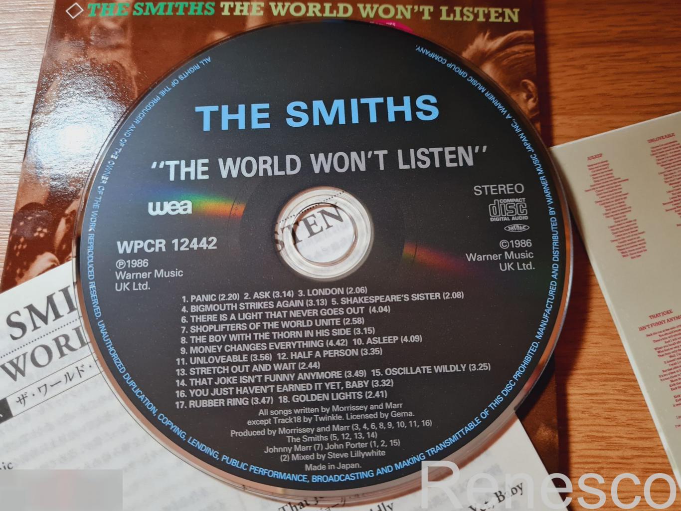 The Smiths ?– The World Won't Listen (Japan) (2006) (Limited Edition) 4