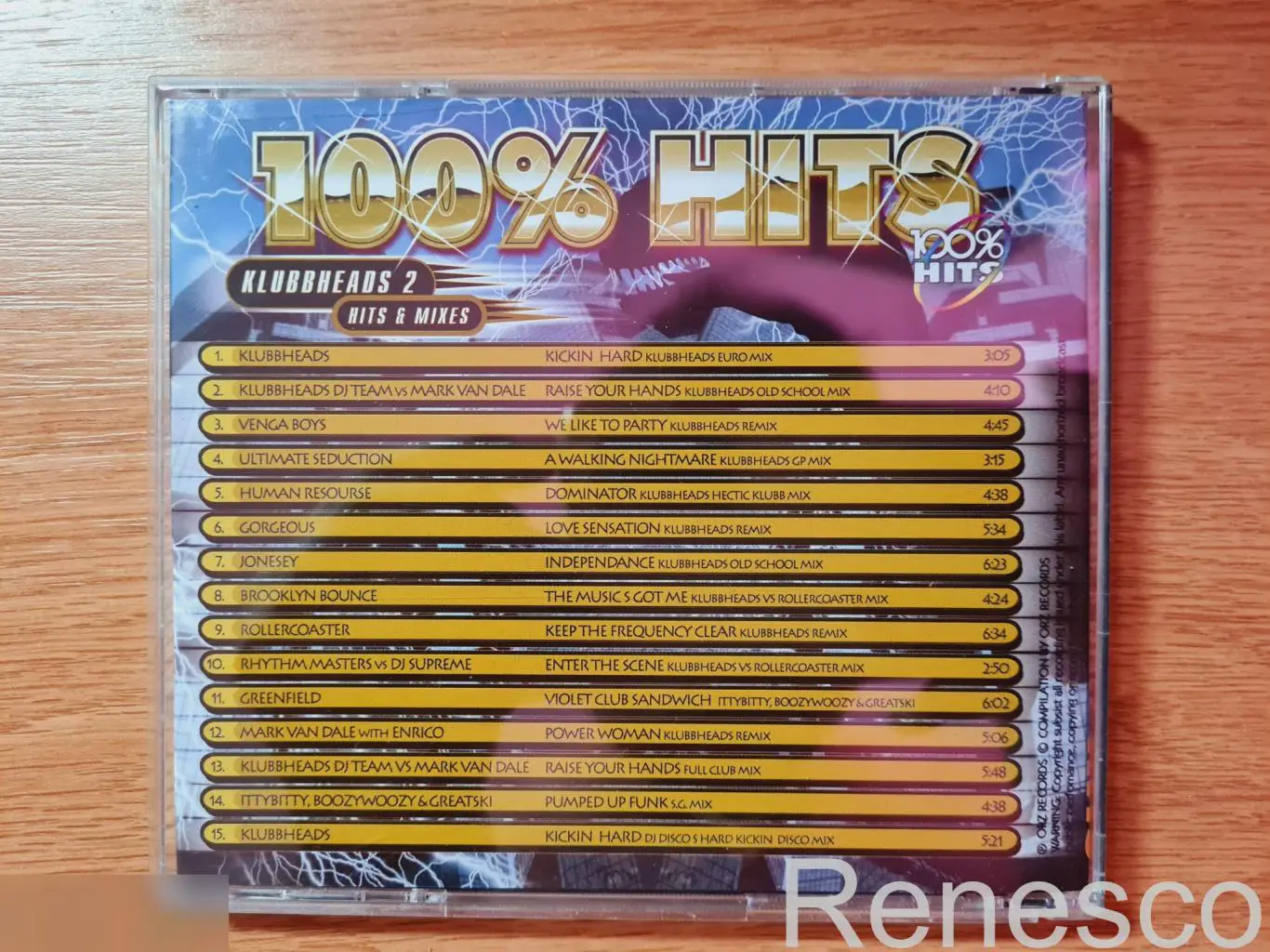 Klubbheads ?– 100% Hits: Klubbheads 2 Hits & Mixes (Russia) (1999) (Unofficial R 1