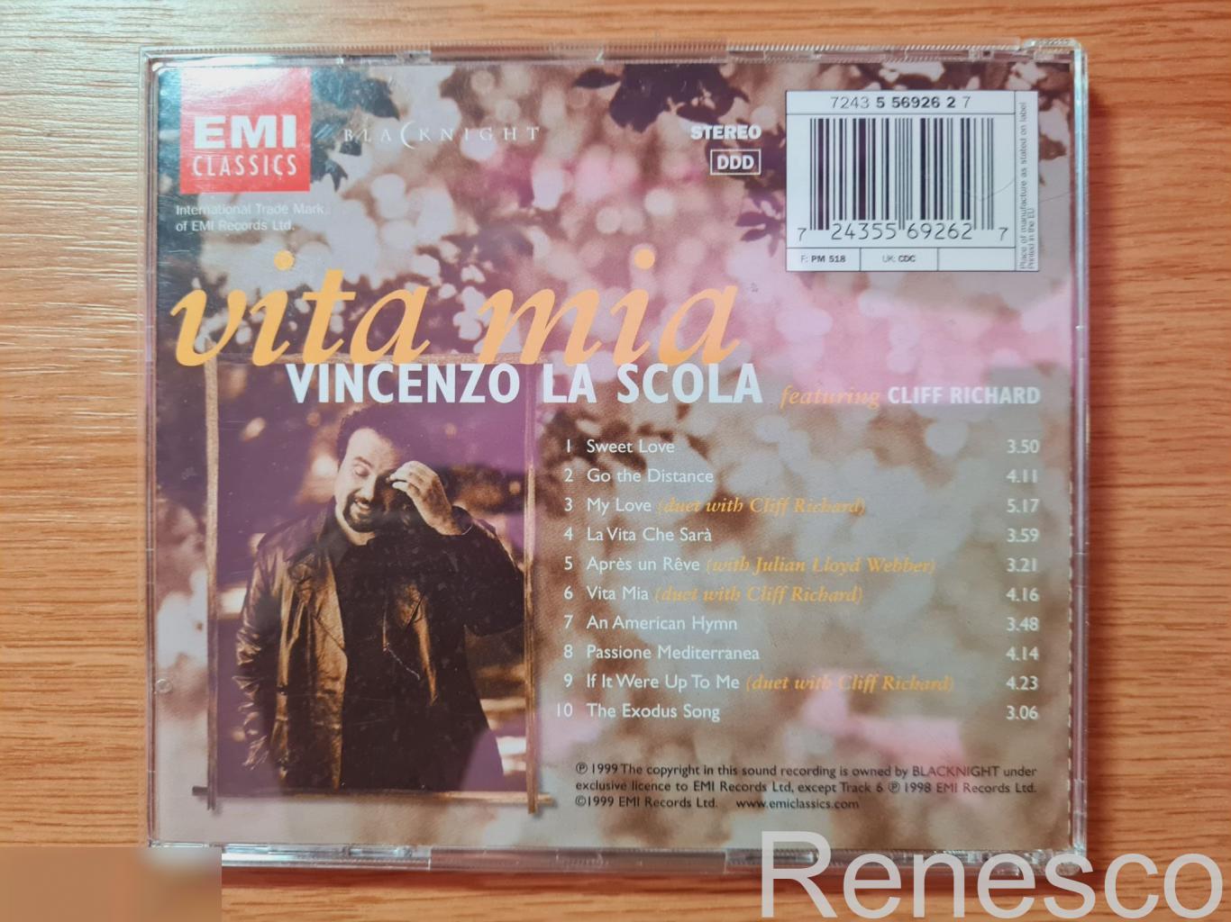 Vincenzo La Scola Feat. Cliff Richard ?– Vita Mia (Europe) (1999) 1