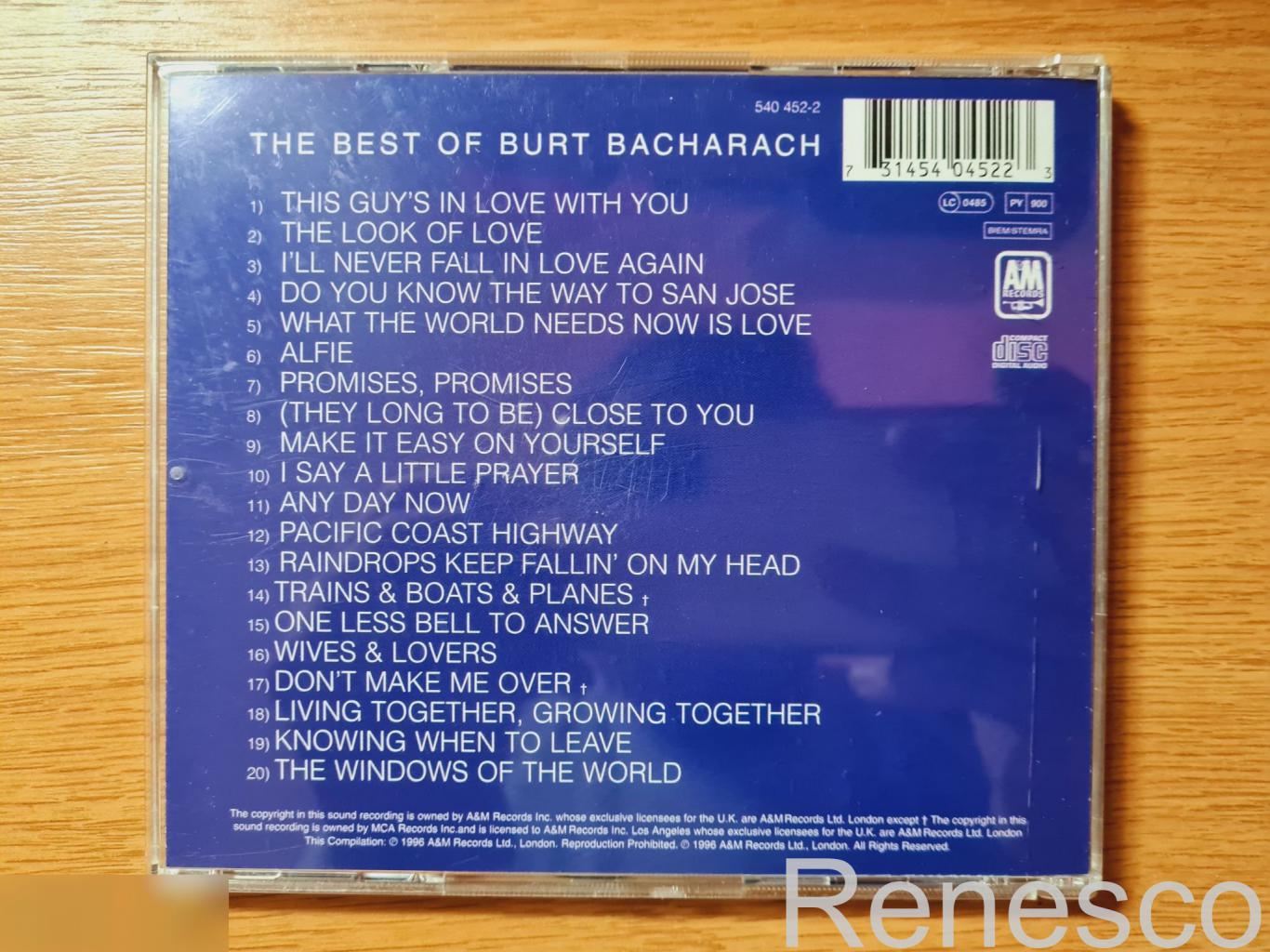 Burt Bacharach ?– The Best Of Burt Bacharach (Germany) (1996) 1
